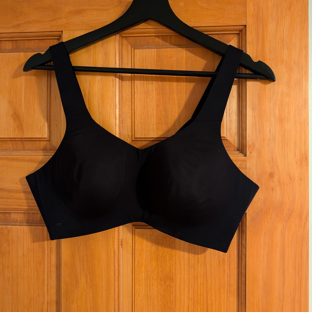Knix Black Catalyst Sports Bra W Full-Coverage And Ladder Wide Straps Size 3